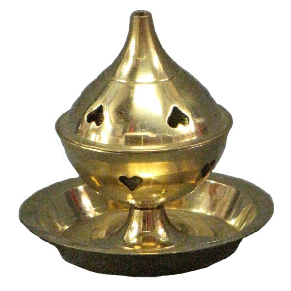Brass Burner with Saucer