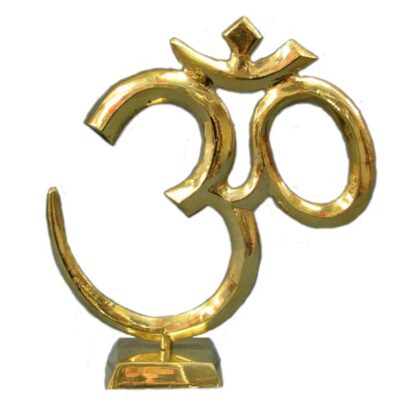Brass Standing Om - 8\"