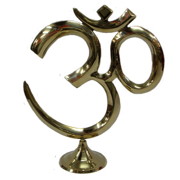 Brass Standing Om - 10\"
