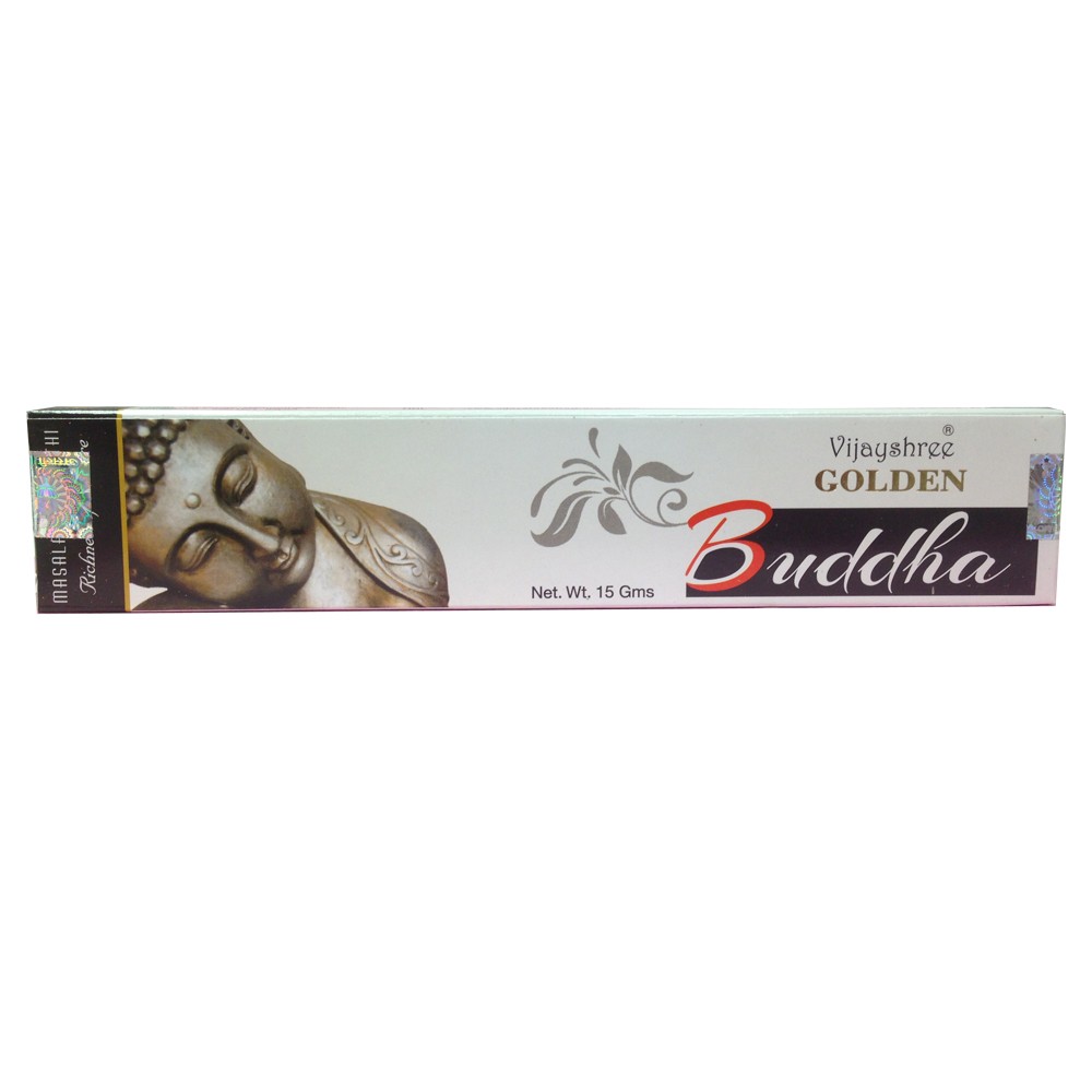 Golden Nag Buddha - Vijayshree 15 gms Incense Sticks