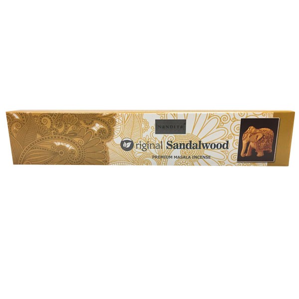 Original Sandalwood - Nandita 15 gms Incense Sticks