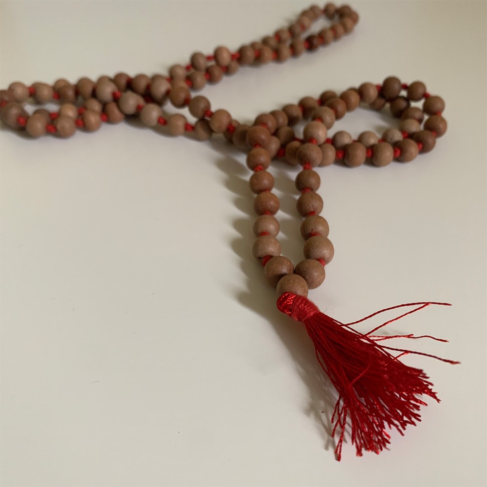 Sandalwood Knotted Mala (Medium)