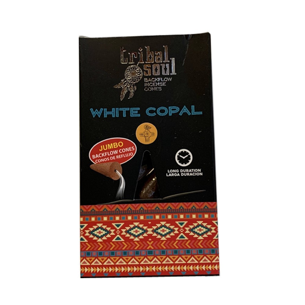White Copal – Tribal Soul Backflow Incense Cones (X10)