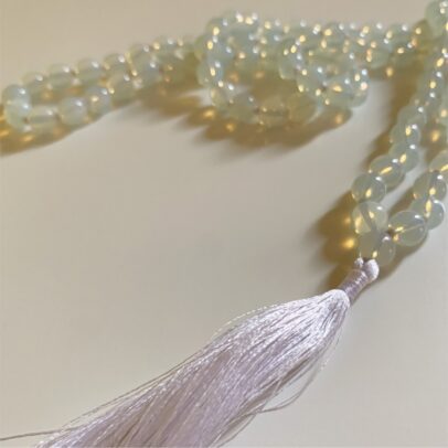 Mala - White Moon Stone