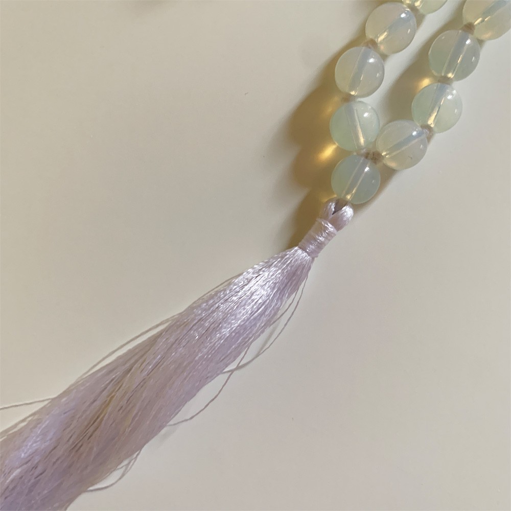Mala - White Moon Stone