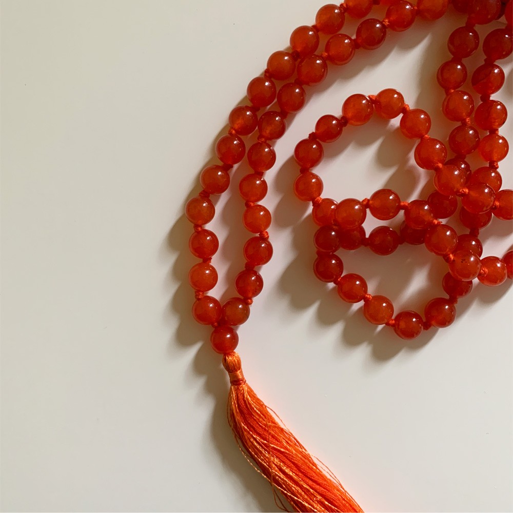 Mala - Orange Carnelian