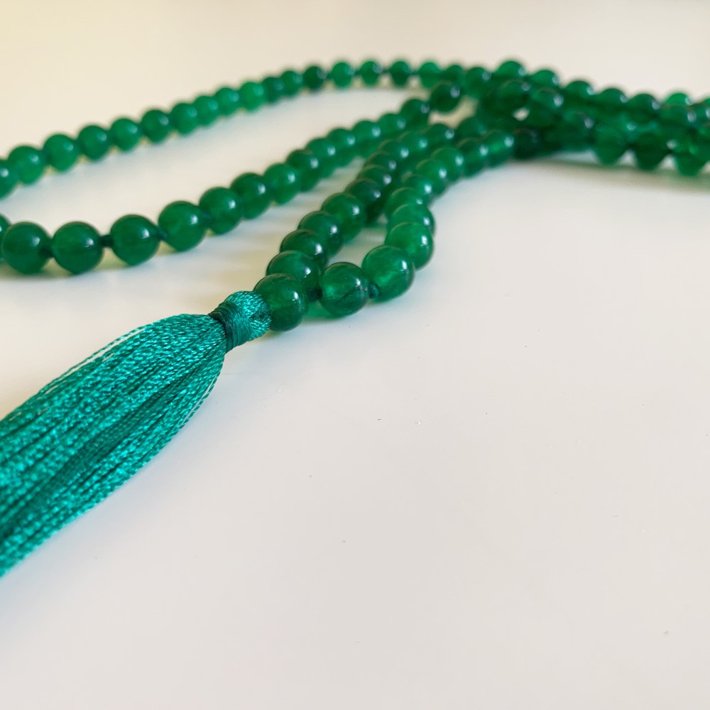 Mala - Green Agate