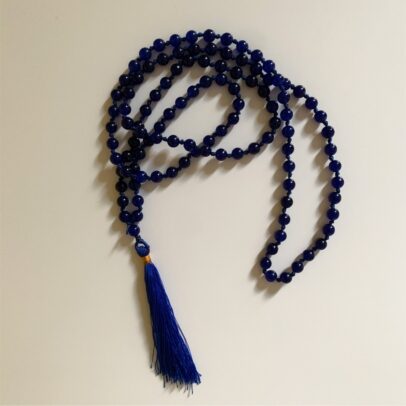 Mala - Dark Blue Chalcedony