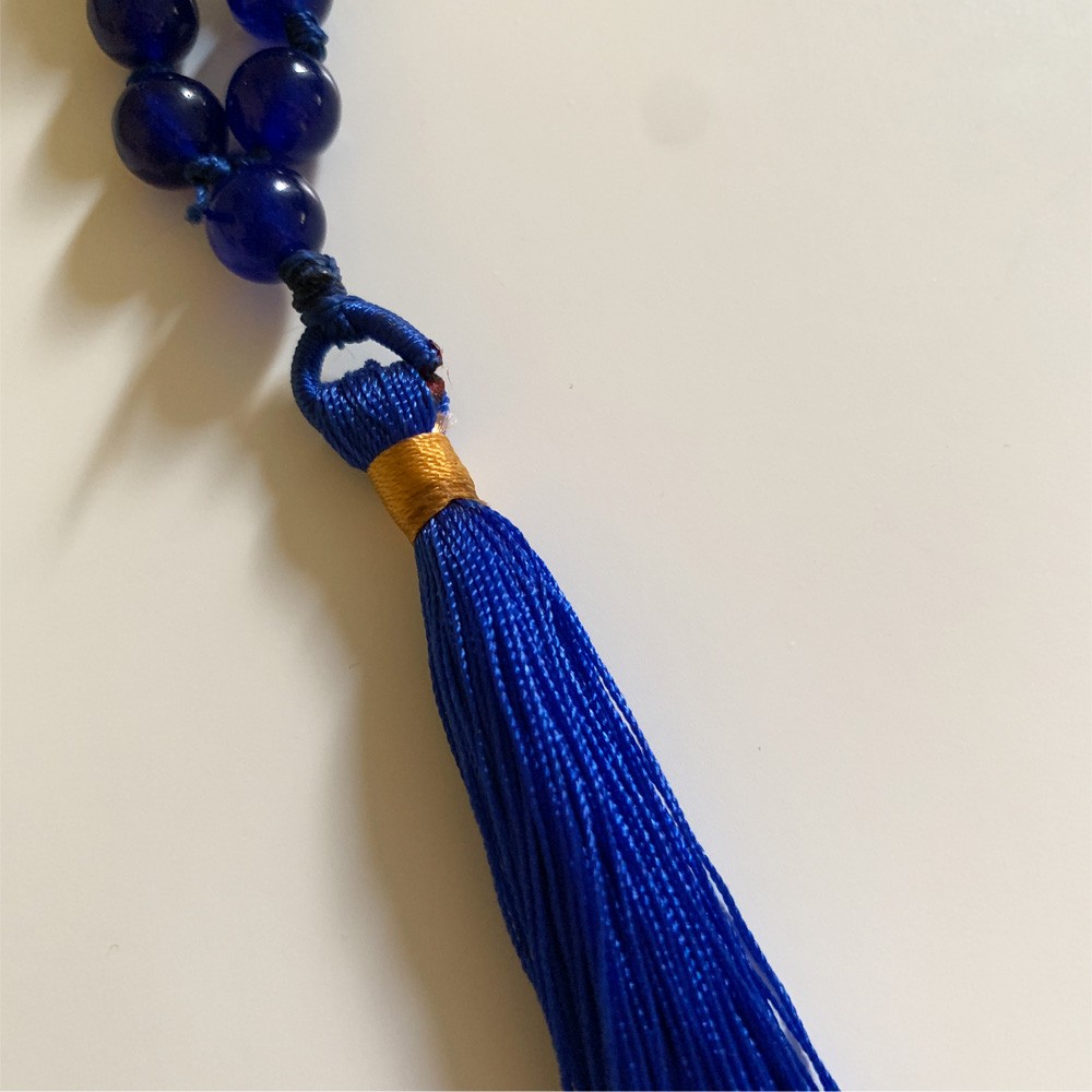 Mala - Dark Blue Chalcedony