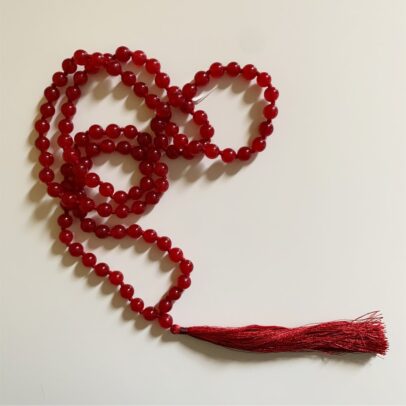 Mala - Deep Red Chalcedony