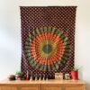 Mandala Tapestry - Cosmic Dots (Navy Blue)