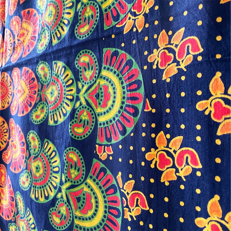 Mandala Tapestry - Cosmic Dots (Navy Blue)