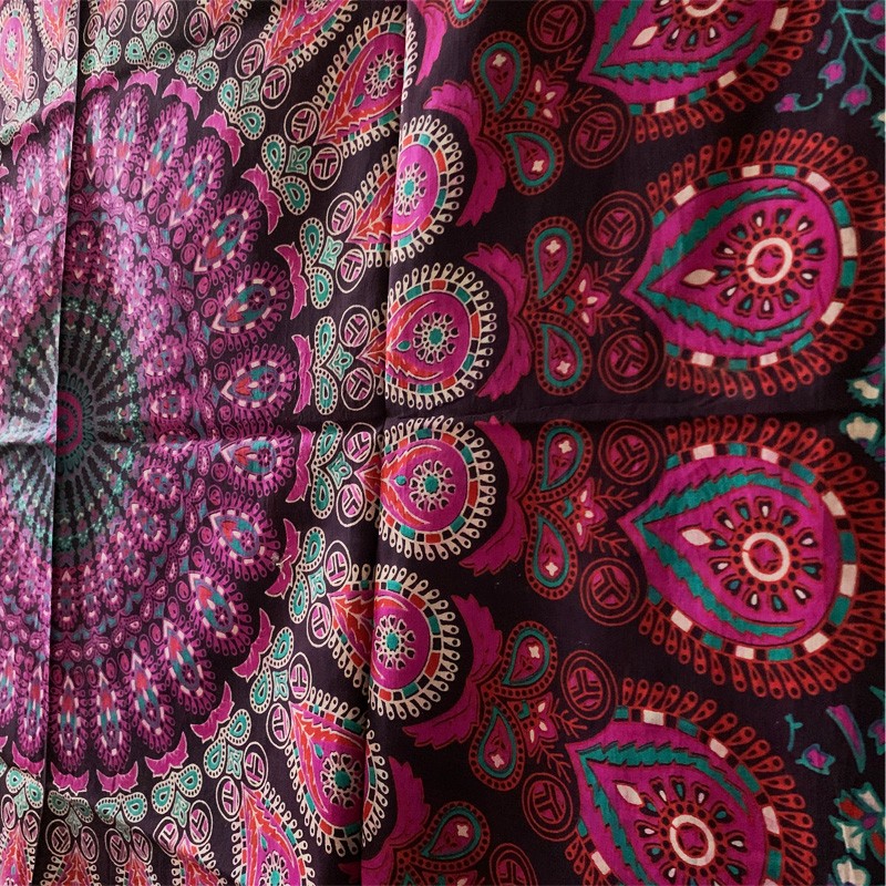 Mandala Tapestry - Mystic Garden (Purple)