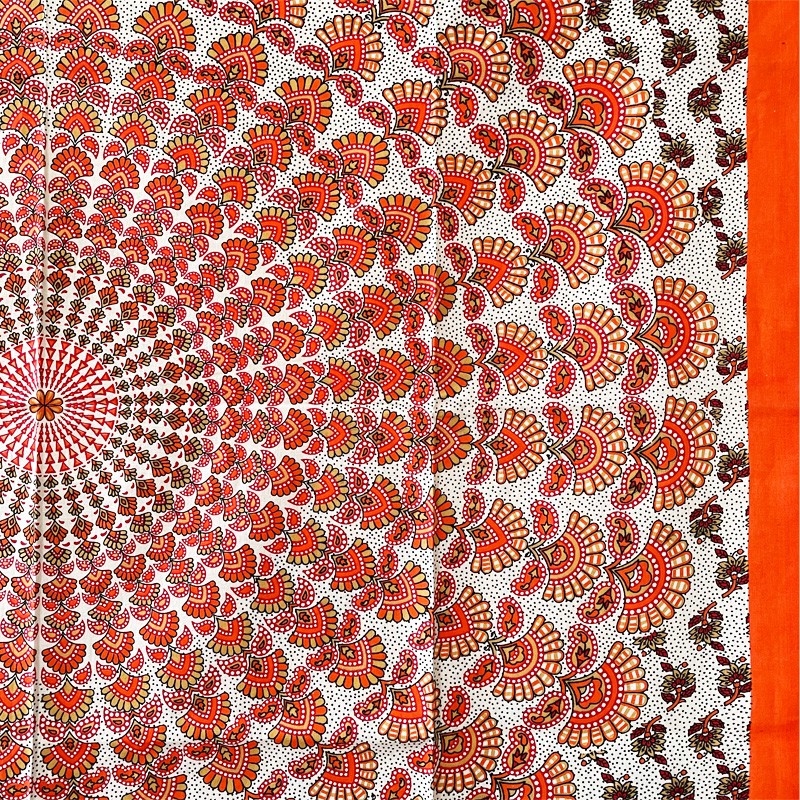 Mandala Tapestry - Inner Light (Orange)