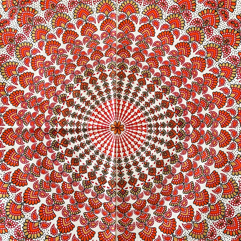 Mandala Tapestry - Inner Light (Orange)