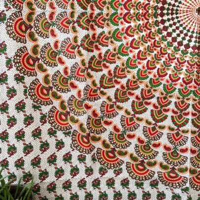 Mandala Tapestry - Inner Light (Red)