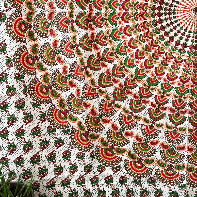 Mandala Tapestry - Inner Light (Red)