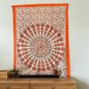 Mandala Tapestry - Vibrant Garden (Orange)