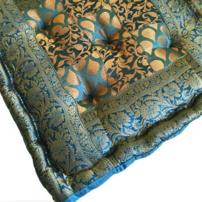 Meditation Cushion - Square Turquoise