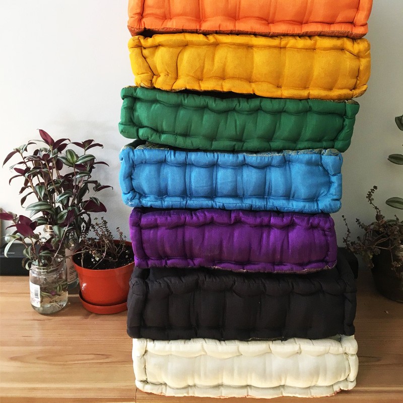 Meditation Cushion - Square Turquoise