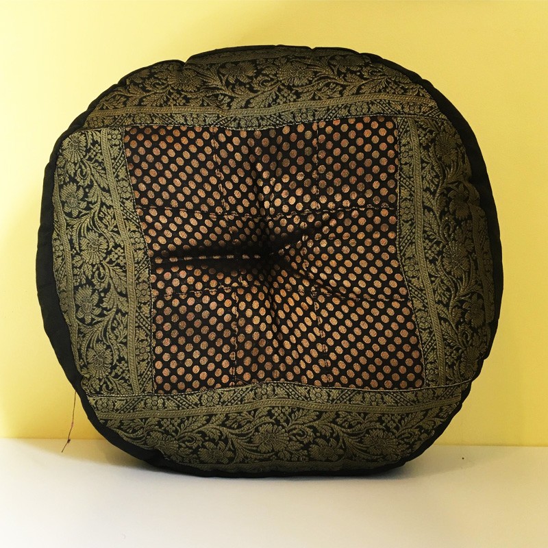 Meditation Cushion - Round Black