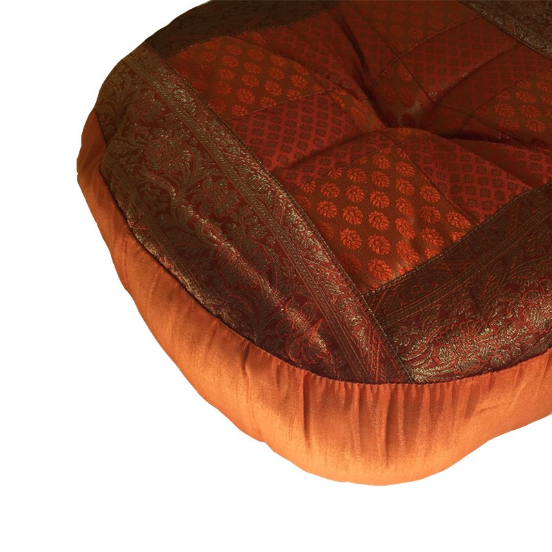 Meditation Cushion - Round Orange