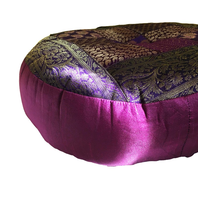 Meditation Cushion - Round Purple
