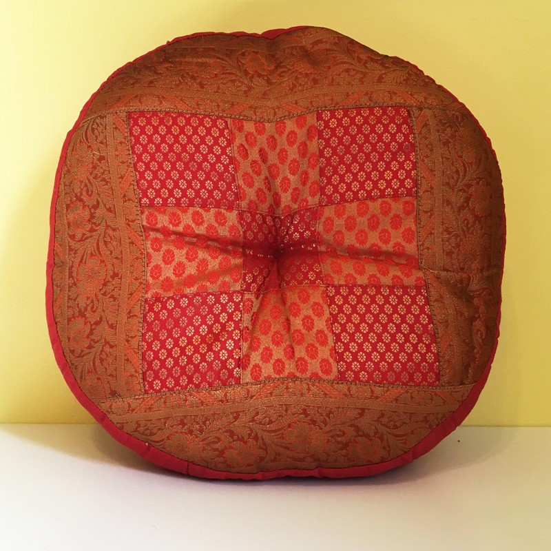 Meditation Cushion - Round Red