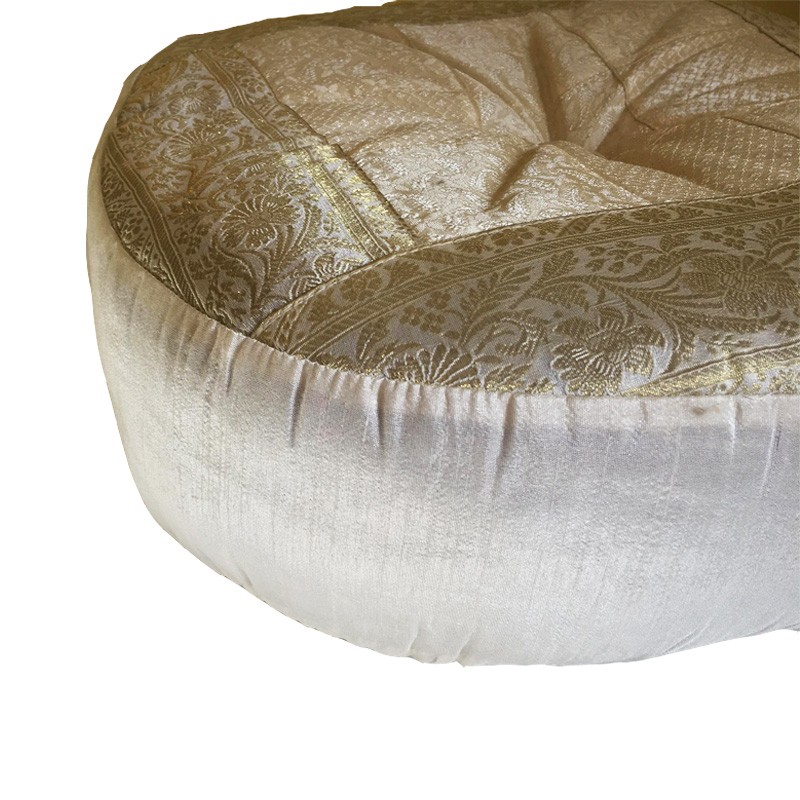 Meditation Cushion - Round White