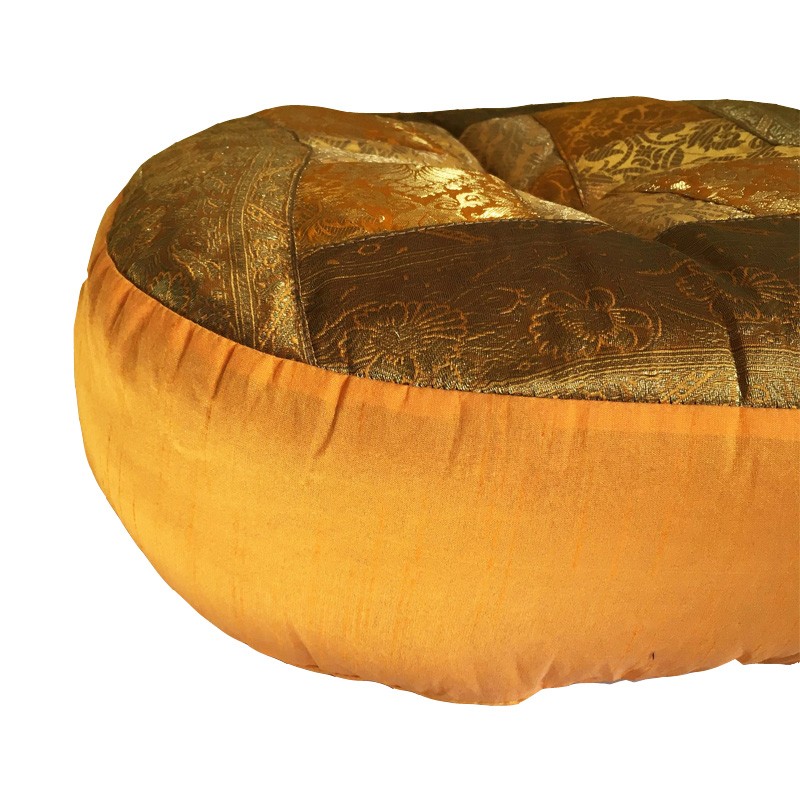 Meditation Cushion - Round Yellow