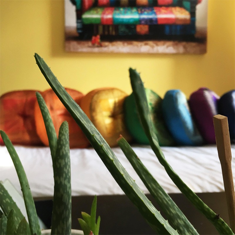 Meditation Cushion - Round Orange