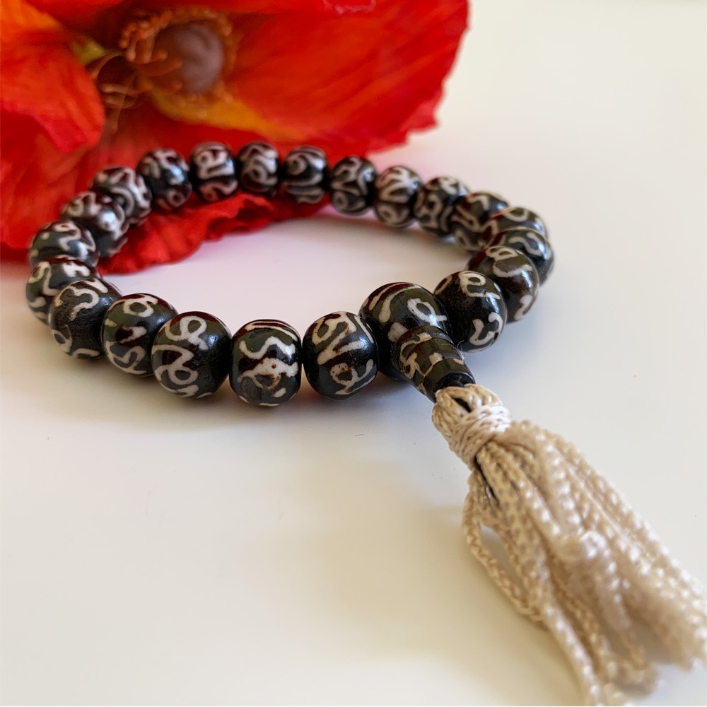 Tibetan Mala Bracelet - Bone