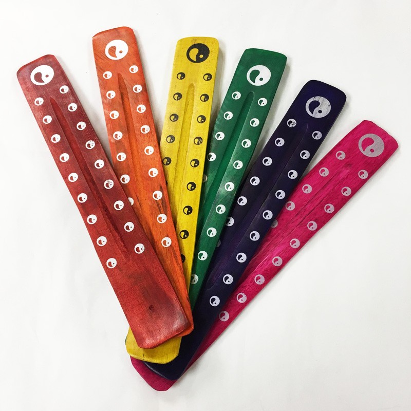 Flat Burner - Yin Yang Indigo Painted