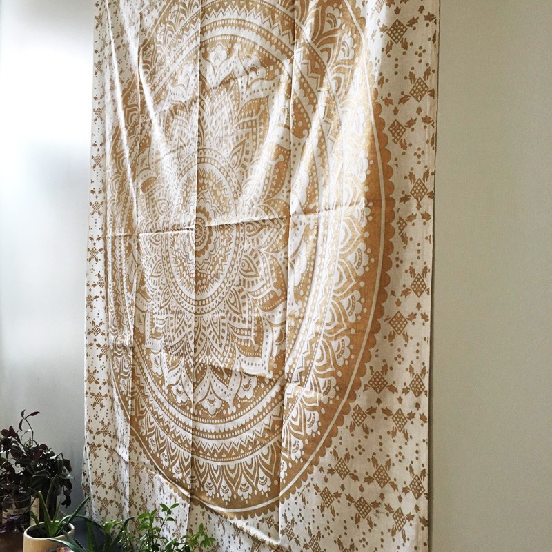 Gold Tapestry - White Lotus