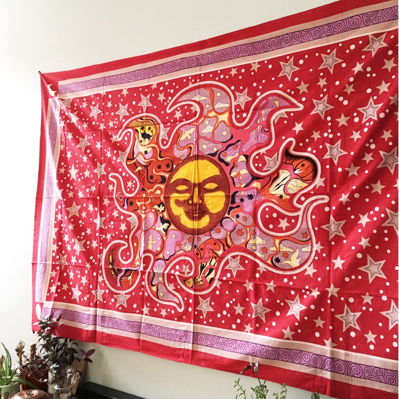 Tapestry - Cosmic Sleeping Sun (Red)