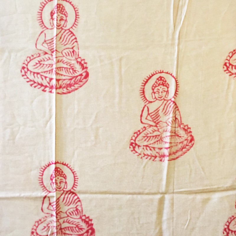 Meditation 2-in-1 Printed Textile - Buddha (Brown)