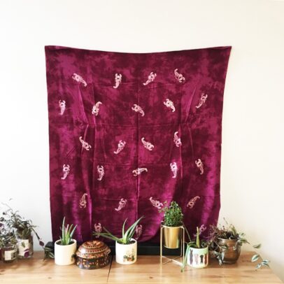 Batik 2-in-1 Printed Textile - Scorpion (Magenta)