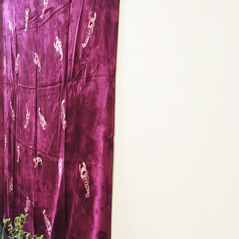 Batik 2-in-1 Printed Textile - Scorpion (Magenta)