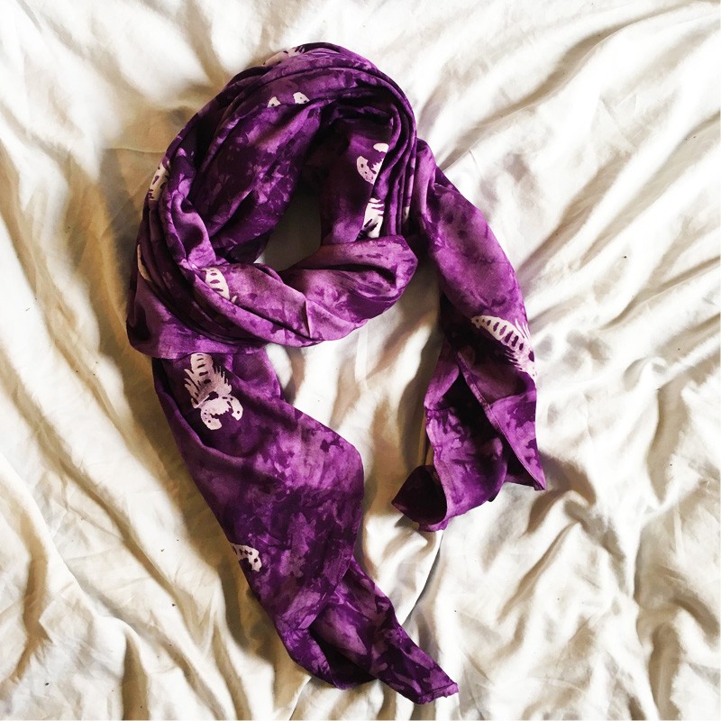 Batik 2-in-1 Printed Textile - Scorpion (Purple)