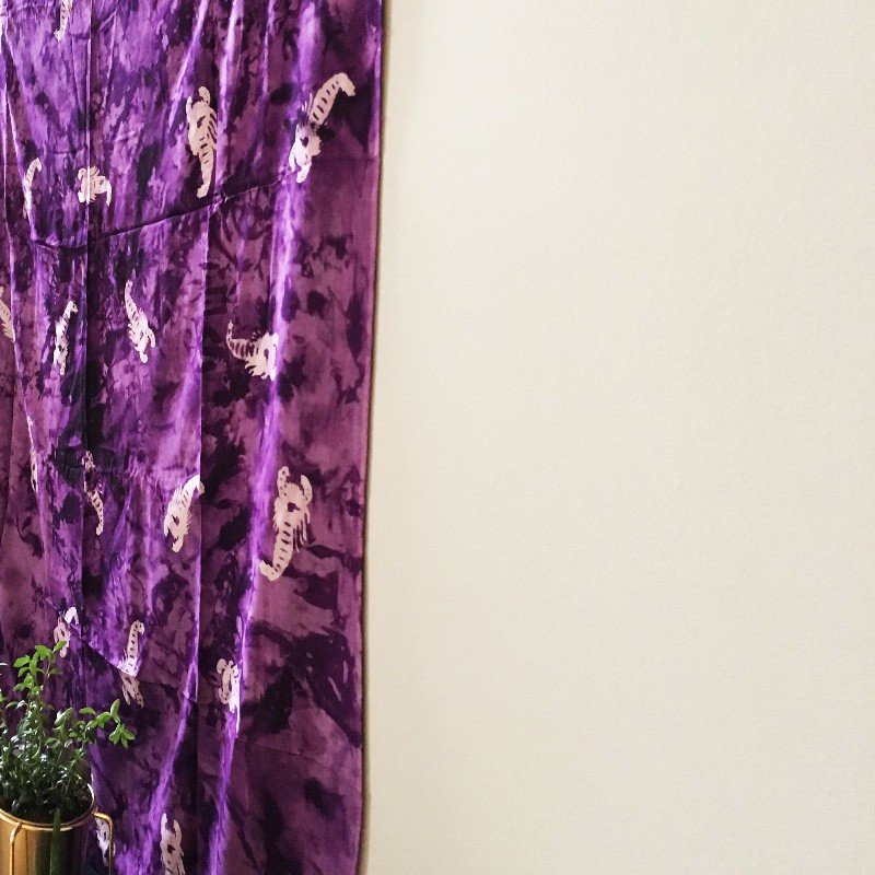 Batik 2-in-1 Printed Textile - Scorpion (Purple)