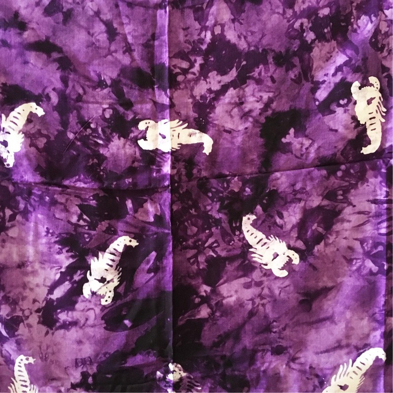 Batik 2-in-1 Printed Textile - Scorpion (Purple)