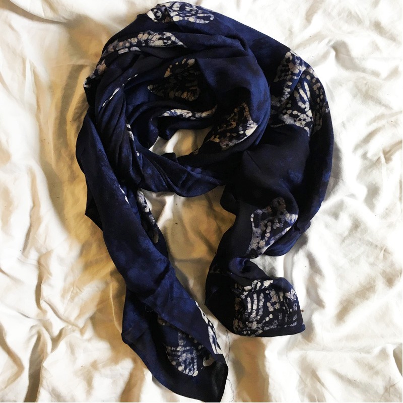 Batik 2-in-1 Printed Textile - Tropical Fish (Blue)