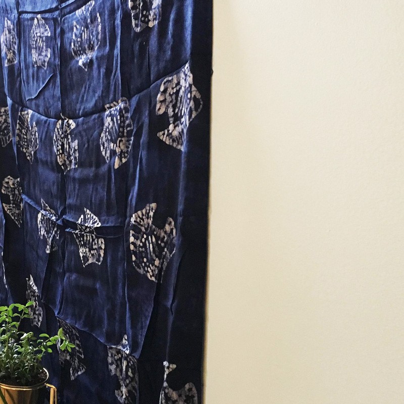 Batik 2-in-1 Printed Textile - Tropical Fish (Blue)