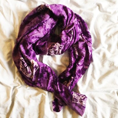 Batik 2-in-1 Printed Textile - Tropical Fish (Purple)