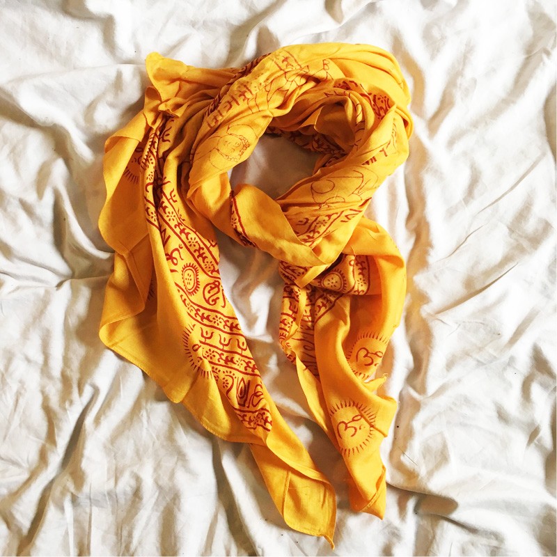 Meditation 2-in-1 Printed Textile - Buddha (Yellow)