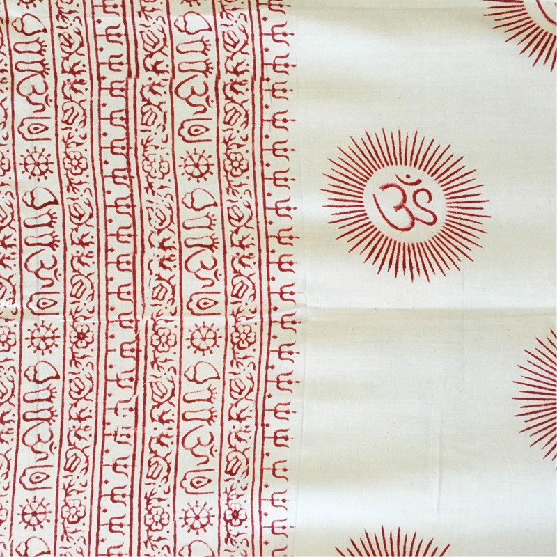 Meditation 2-in-1 Printed Textile - Ohm (Pastel Aqua)