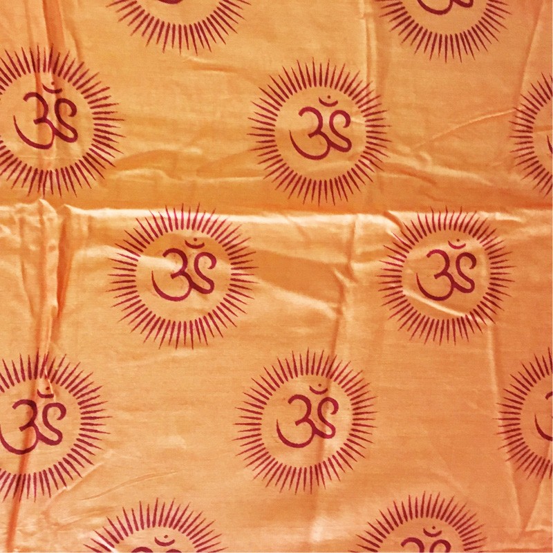 Meditation 2-in-1 Printed Textile - Ohm (Orange)