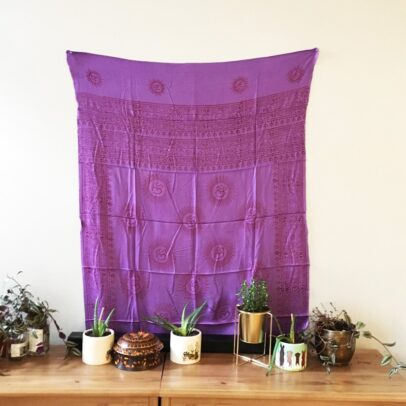Meditation 2-in-1 Printed Textile - Ohm (Purple)