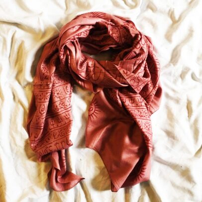 Meditation 2-in-1 Printed Textile - Ohm (Terra Cotta)