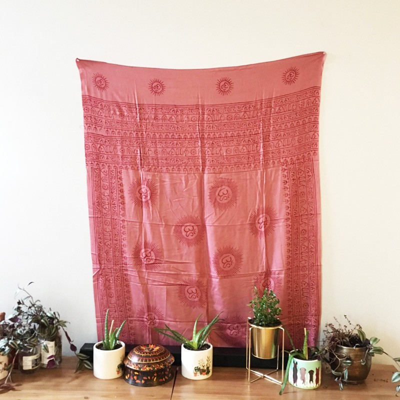 Meditation 2-in-1 Printed Textile - Ohm (Terra Cotta)